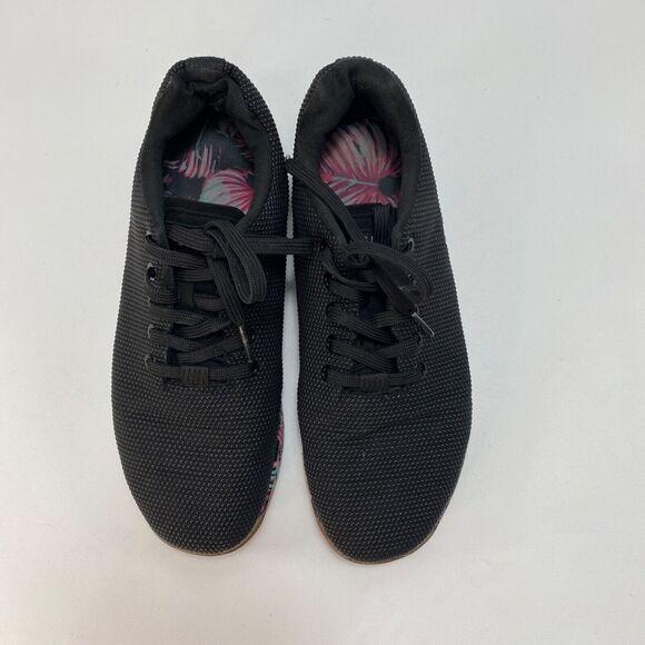 NOBULL Womens10 Black Sneakers Outwork Trainer Workout Shoes Midnight Palms - Picture 7 of 11